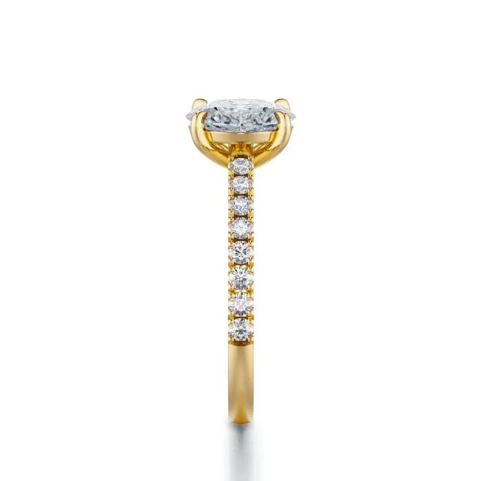 Pierścionek zaręczynowy owalny diament 1.0 ct SBPZ_048